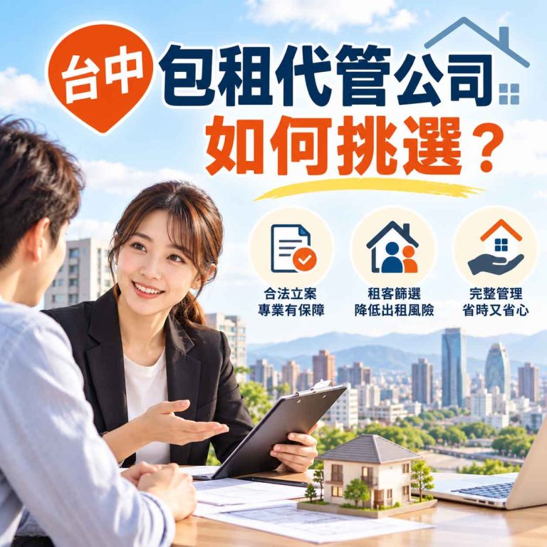 Read more about the article 台中【包租代管公司】如何挑選？
