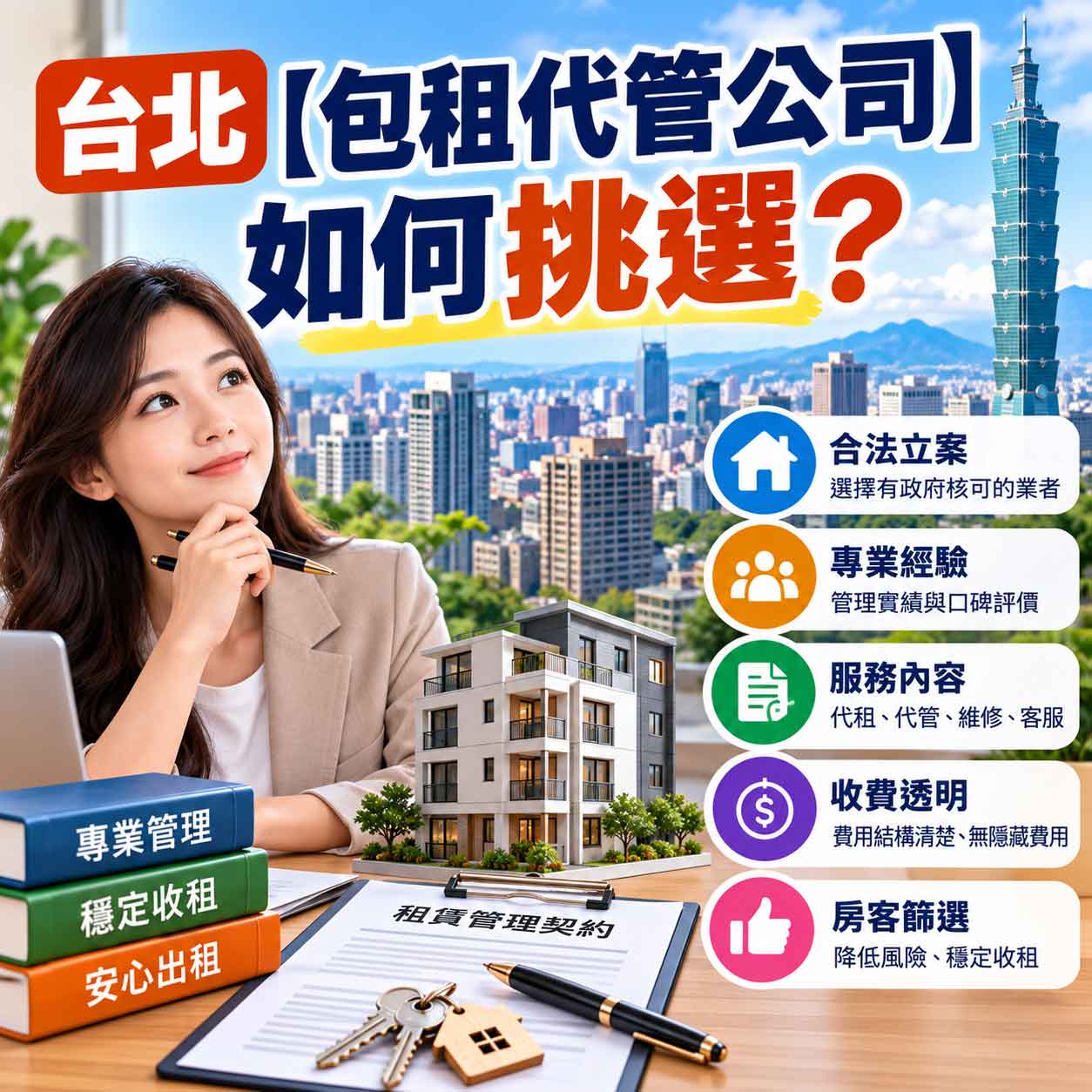 Read more about the article 台北【包租代管公司】如何挑選？