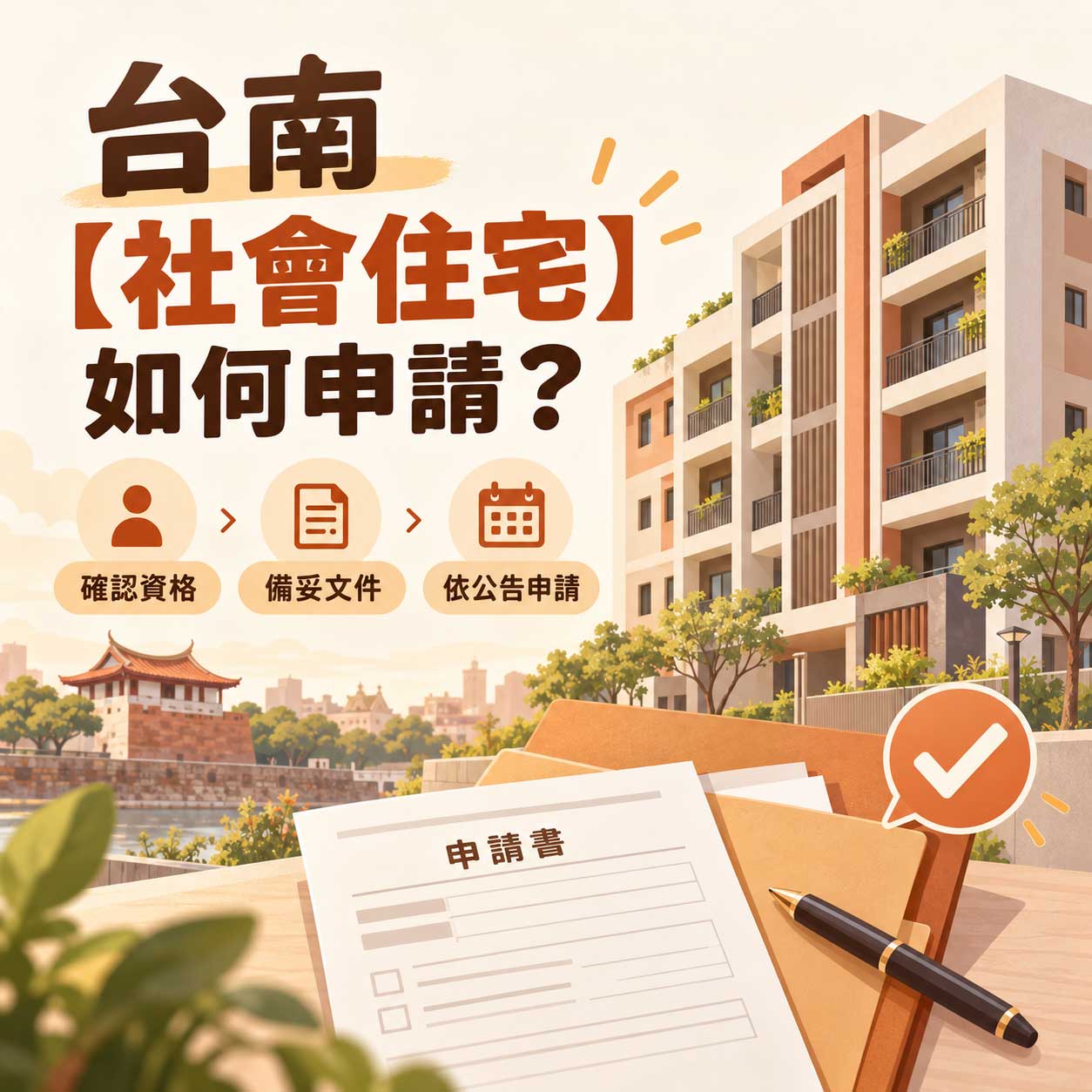 Read more about the article 台南【社會住宅】如何申請？