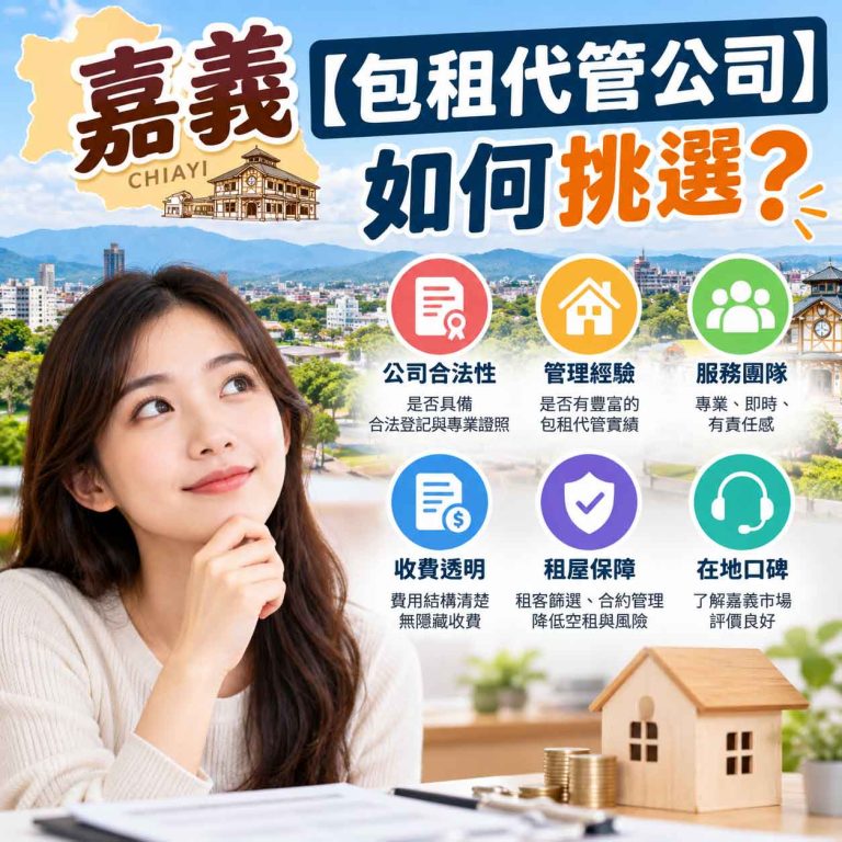 Read more about the article 嘉義【包租代管公司】如何挑選？