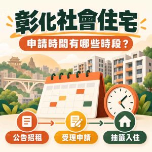 Read more about the article 彰化【社會住宅】申請時間有哪些時段？