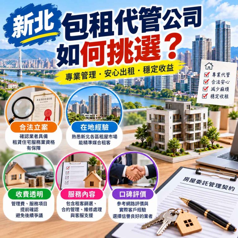 Read more about the article 新北【包租代管公司】如何挑選？