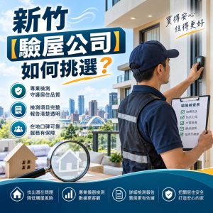 Read more about the article 新竹【驗屋公司】如何挑選？