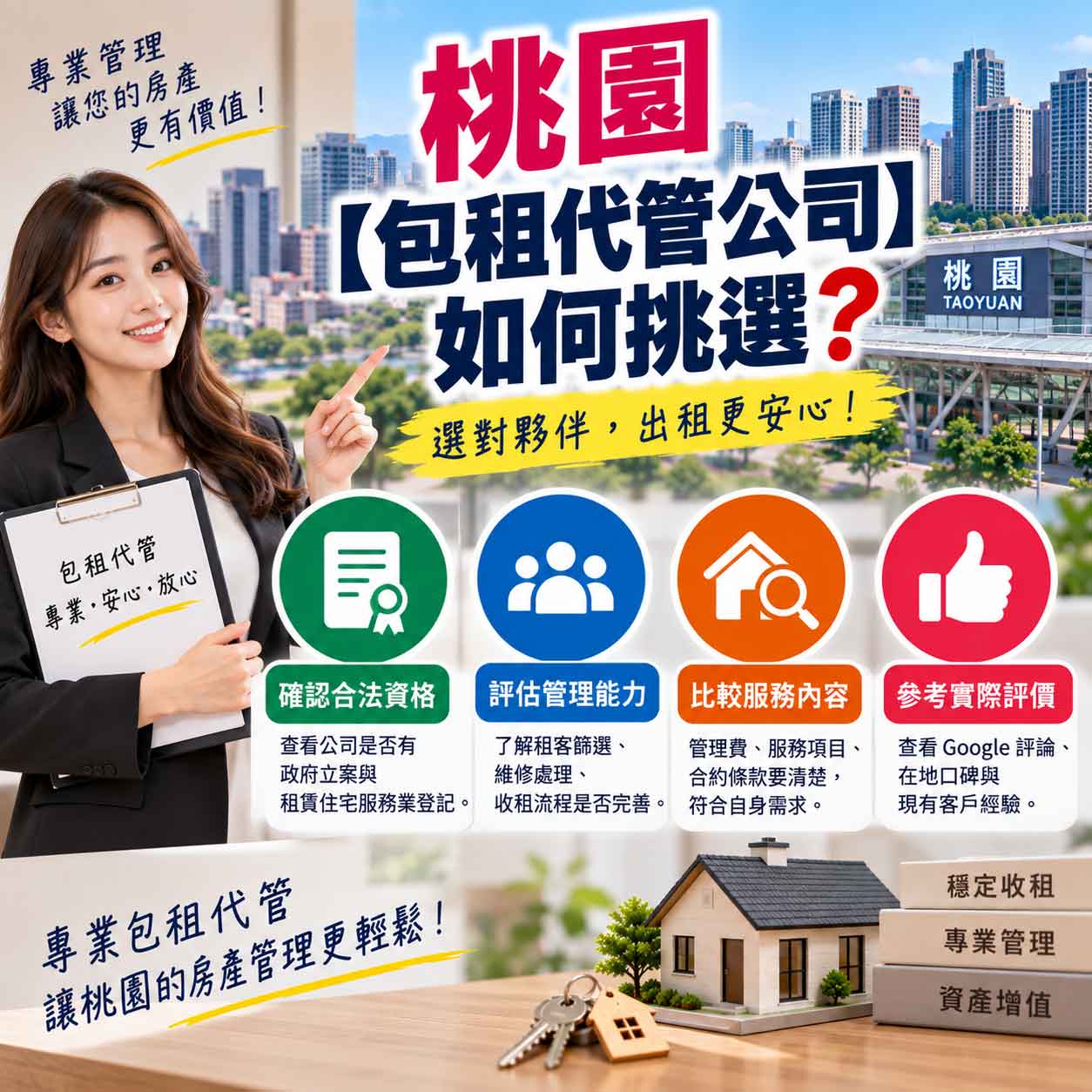 Read more about the article 桃園【包租代管公司】如何挑選？